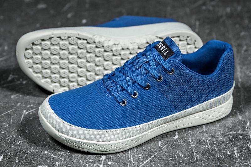 Blue Nobull Sky Canvas Men's Trainers | CA X1251Y